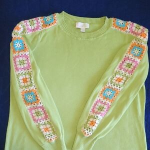 ravel Light Green Crewneck Sweater
